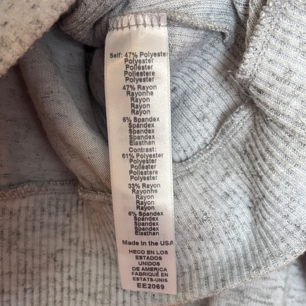 Michael Stars Light Gray Marled Crewneck Sweatshirt - Picture 4 of 4